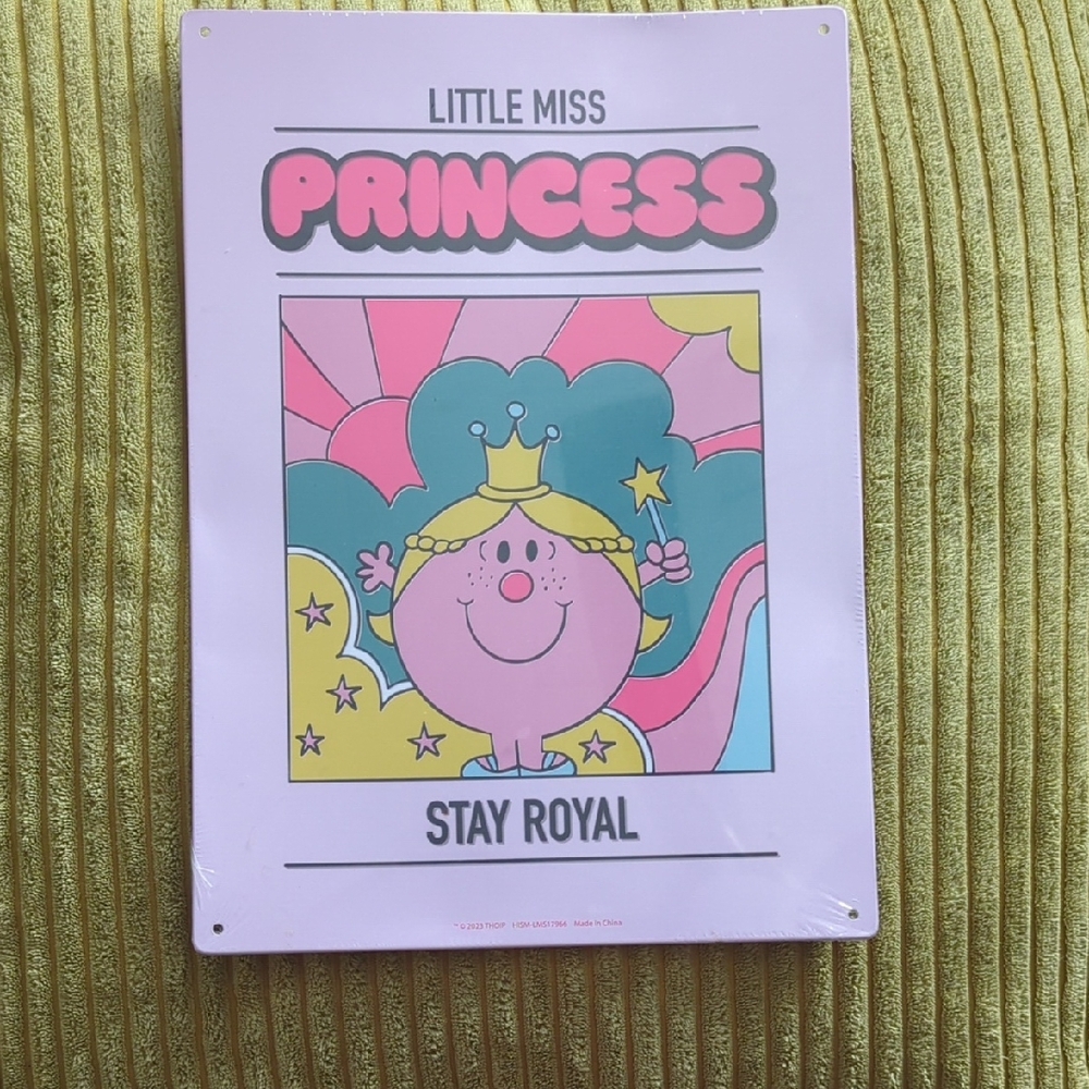 Little Miss Princess Stay Royal Metal Decorative Sign